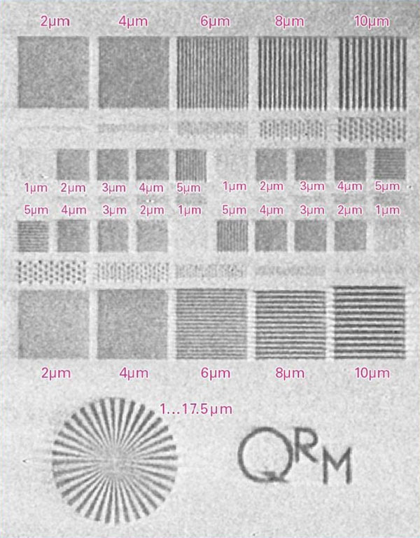 QRM micro-CT bar pattern NANO phantom