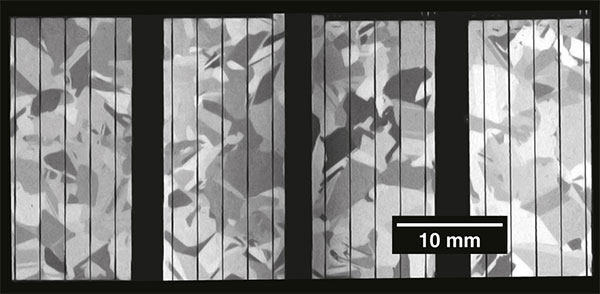 Raman image of a photovoltaic cell