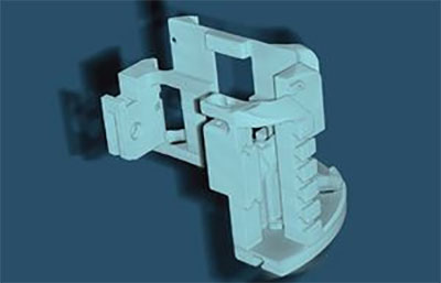 Additive manufactured part scanned with micro-CT